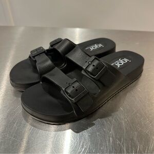 Igor Black Habana Sandals with Buckles